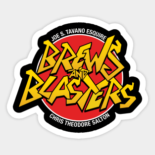 Brews and Blasters Wild Logo Sticker